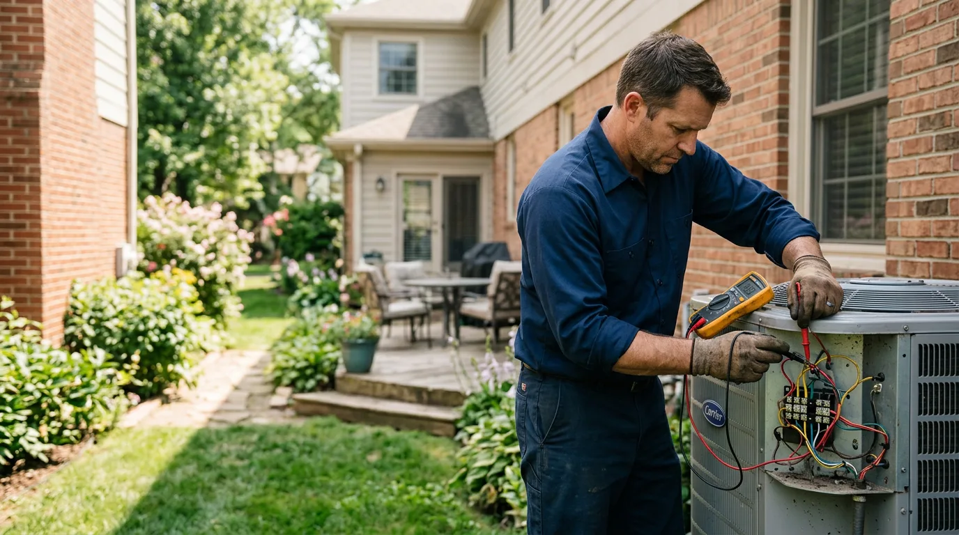 HVAC technician working near Holly Springs, MS